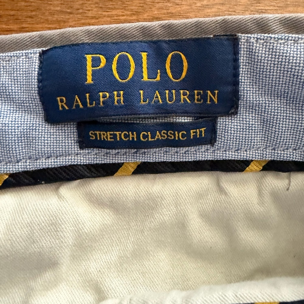 Polo Ralph Lauren Men's 34 Cotton Twill Classic Fit Stretch Golf Shorts Gray - Picture 3 of 8